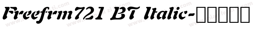 Freefrm721 BT Italic字体转换